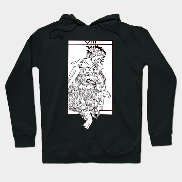 Tarot strength Hoodie by Blacklinesw9